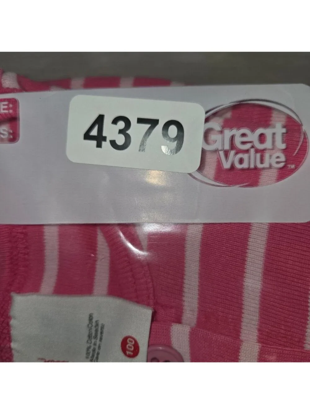Hanna Andersson 4T Pink Striped Play Comfortable Short Sleeves.Dress 4379